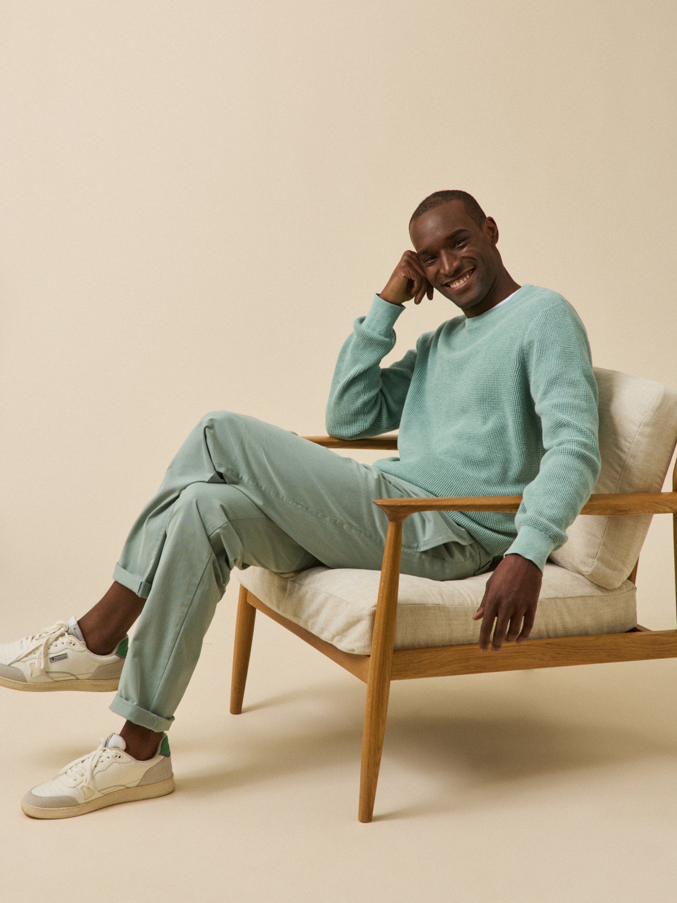 Pull  maille gaufrée homme