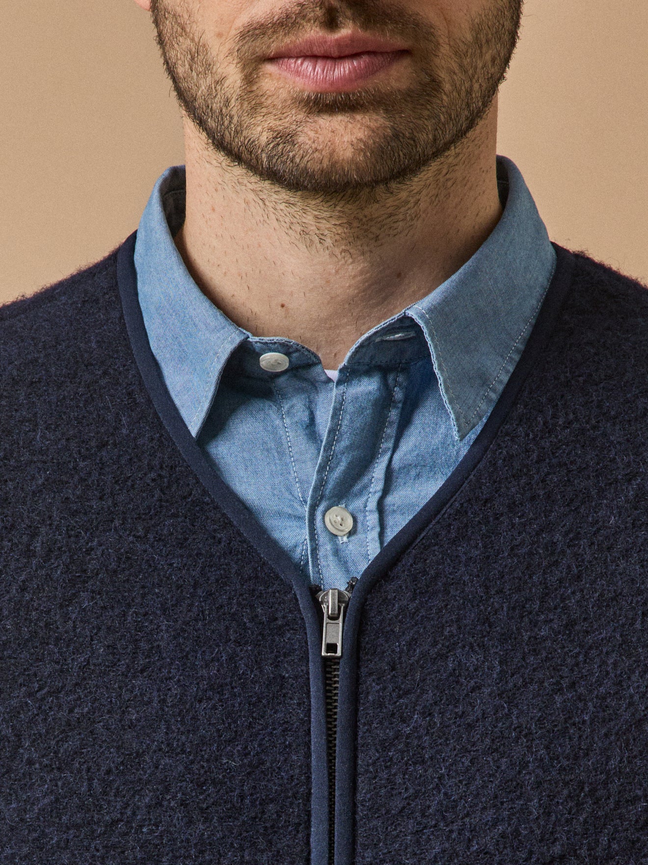 Gilet zippé sans manches homme