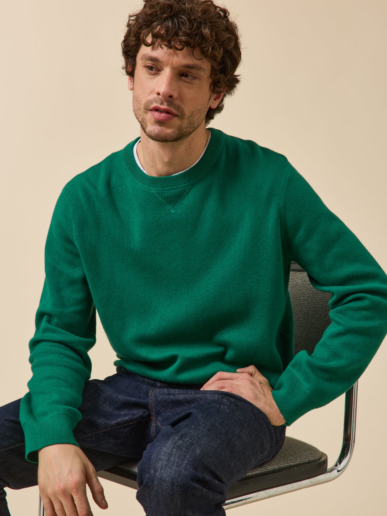 Herentrui in katoen en kasjmier