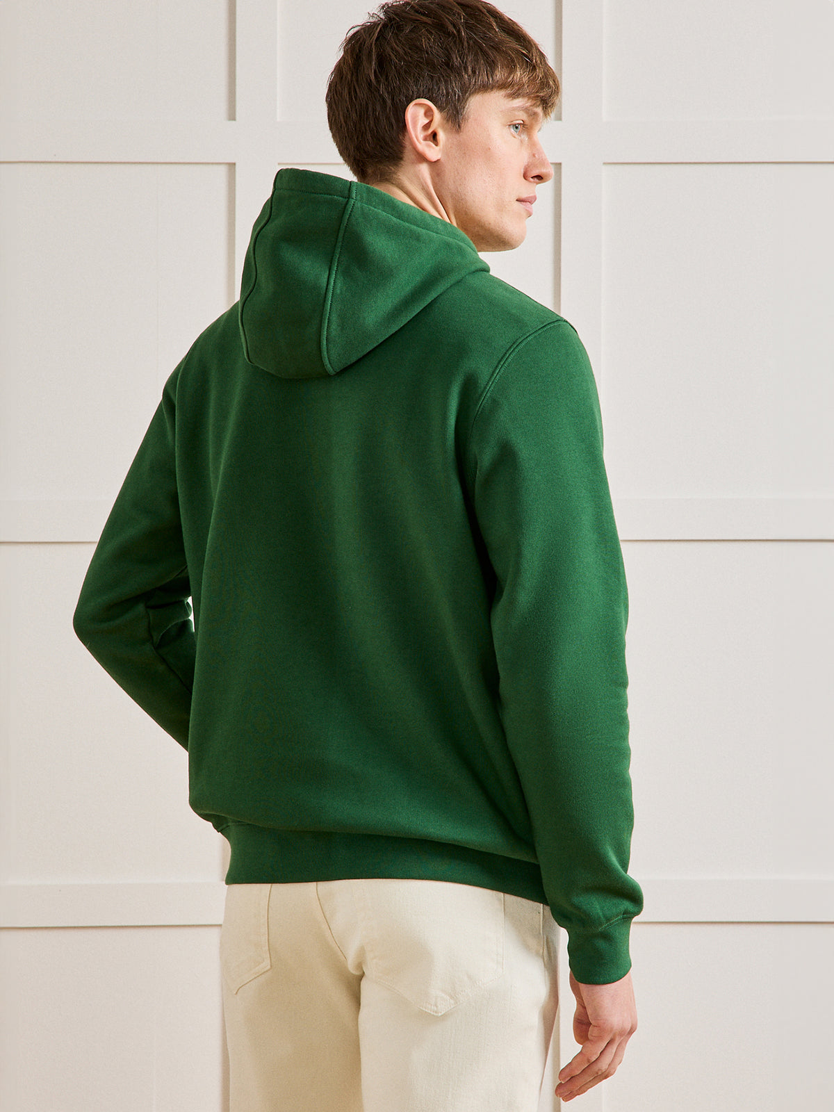 Herensweater met kap - biokatoen
