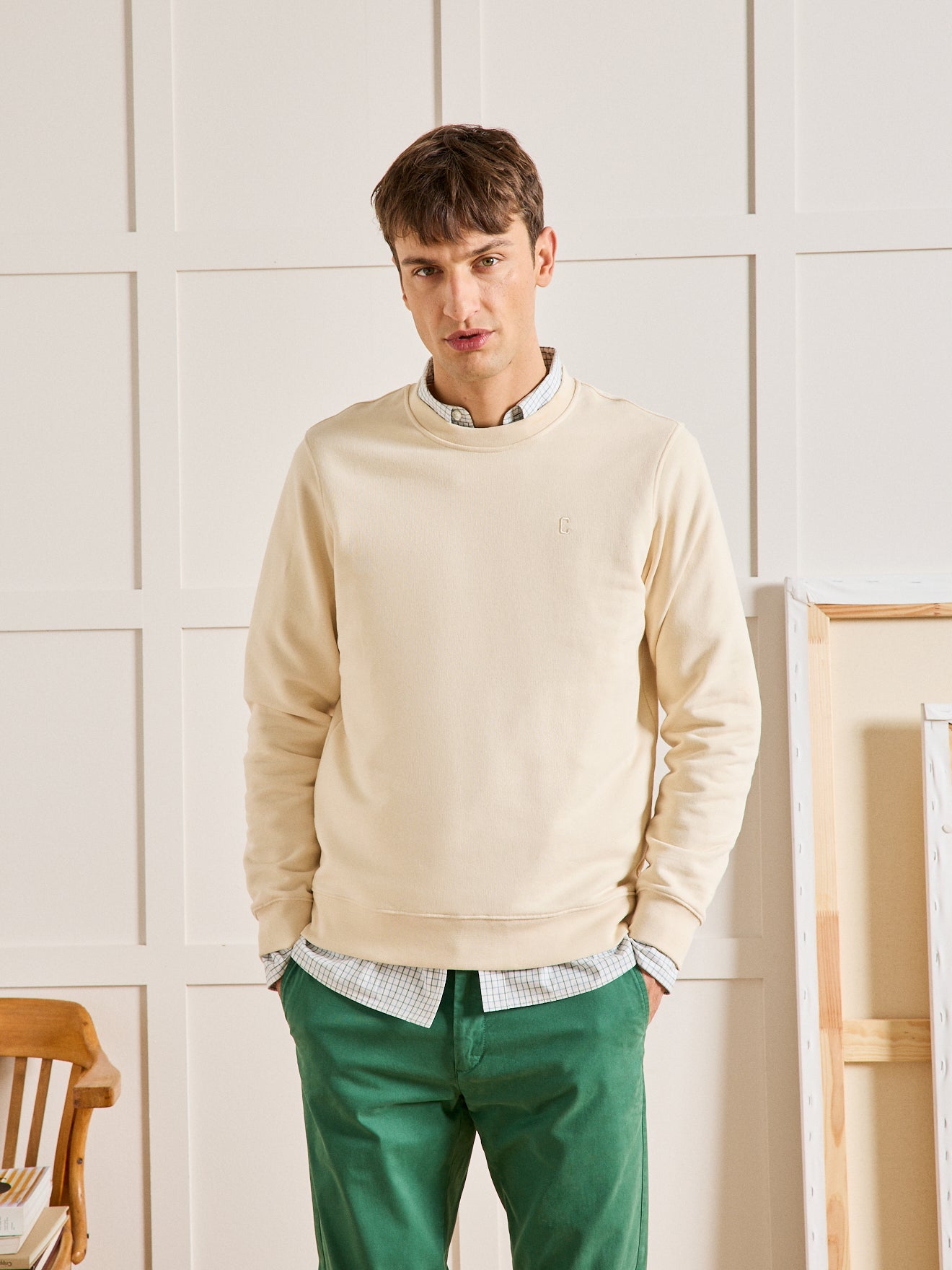 Sweat molleton homme coton biologique