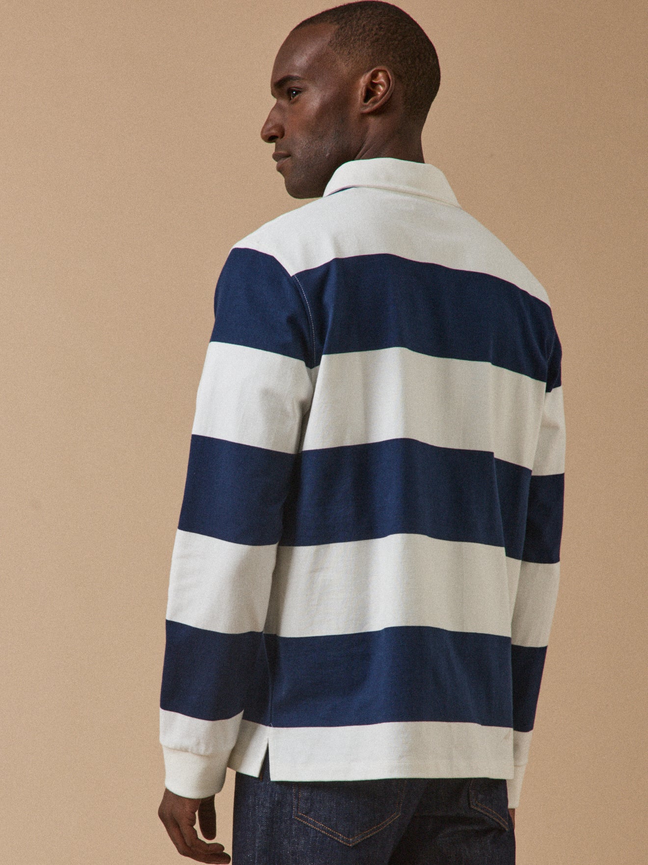 Polo rayé homme coton biologique