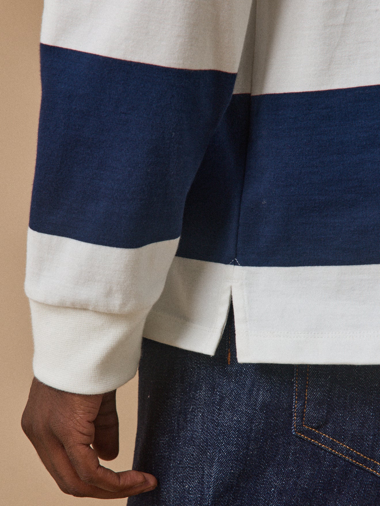 Polo rayé homme coton biologique