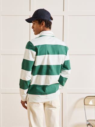Polo rayé homme coton biologique
