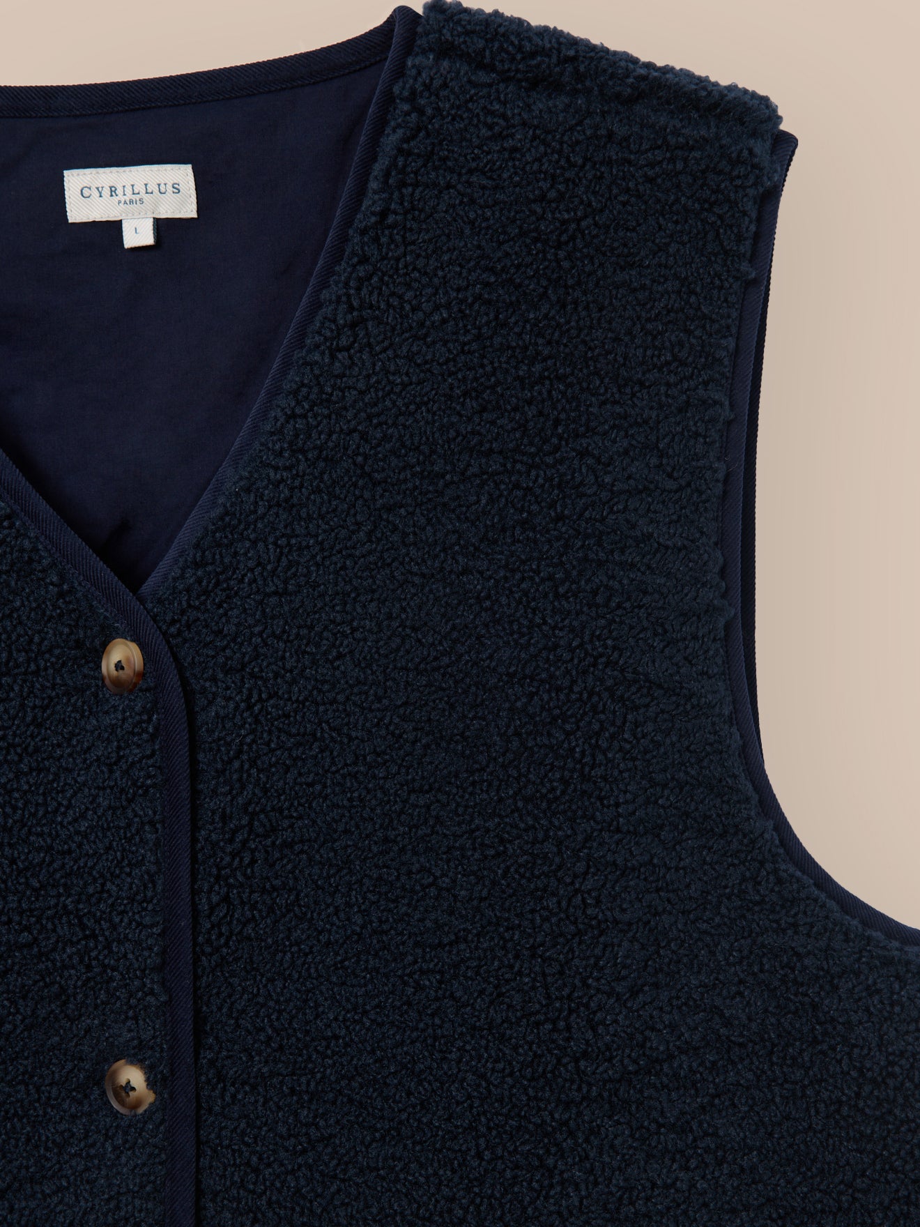 Veste sans manches en sherpa homme