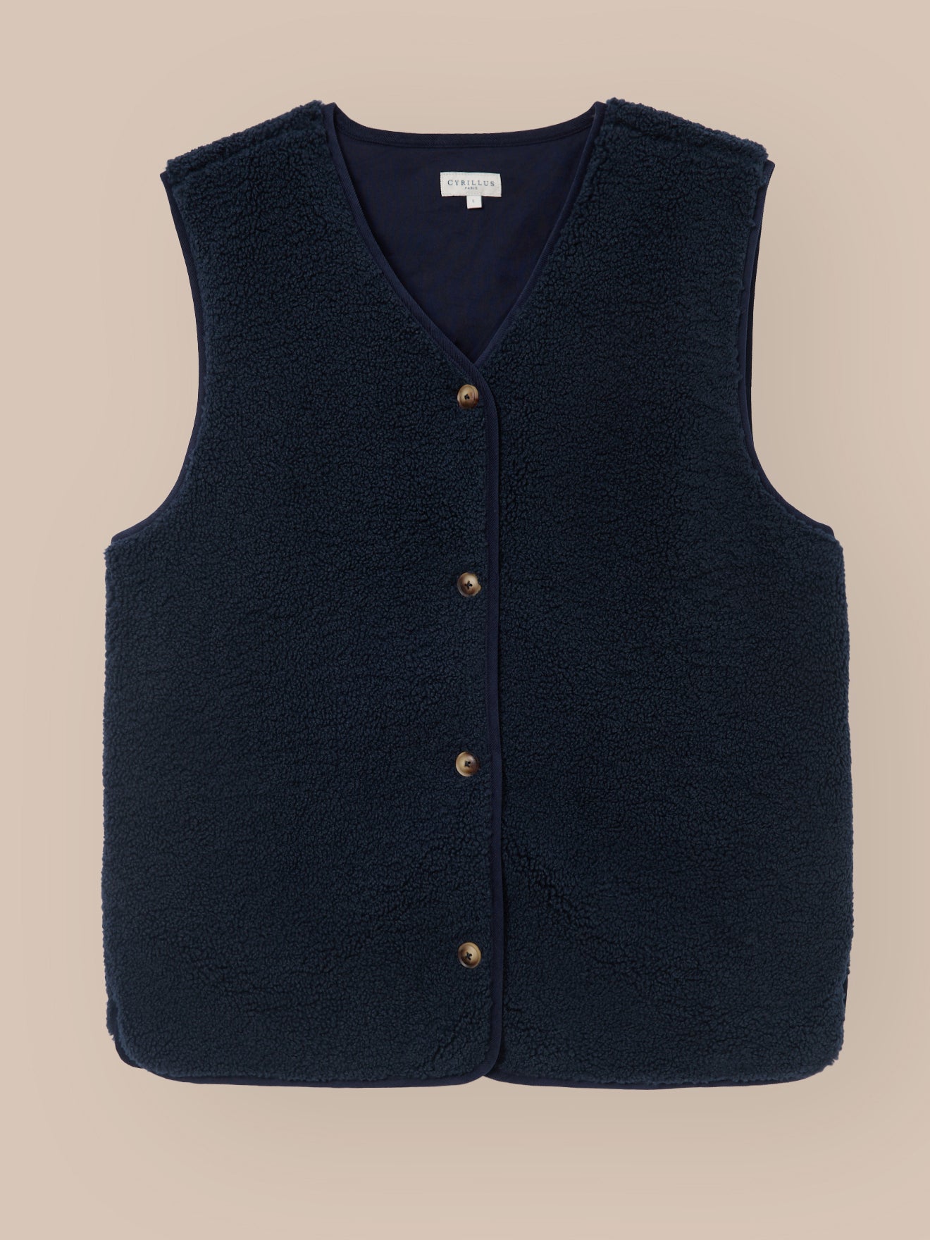 Veste sans manches en sherpa homme