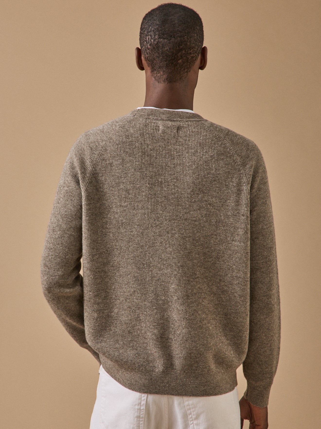 Warme herentrui in dun tricot
