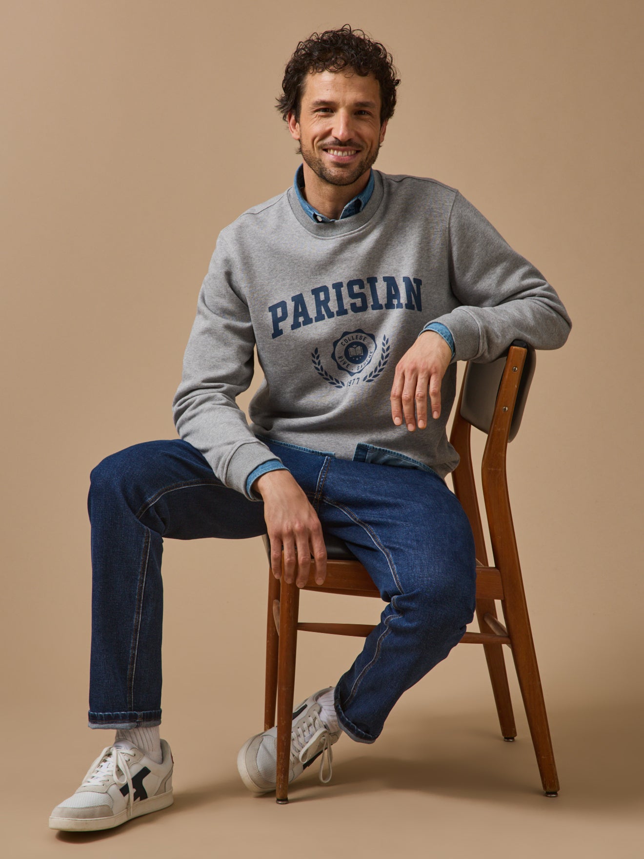 Herensweater met motief