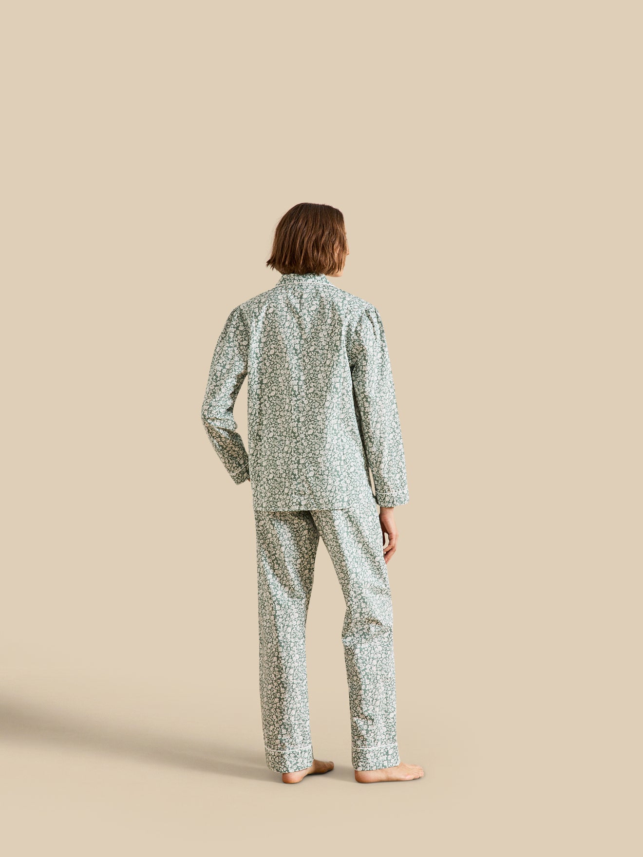 Damespyjama met bloemenprint