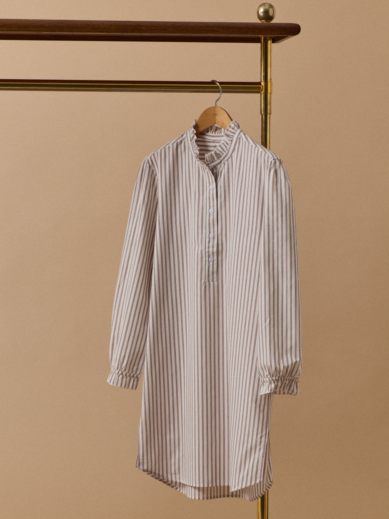 Chemise de nuit liquette rayée femme