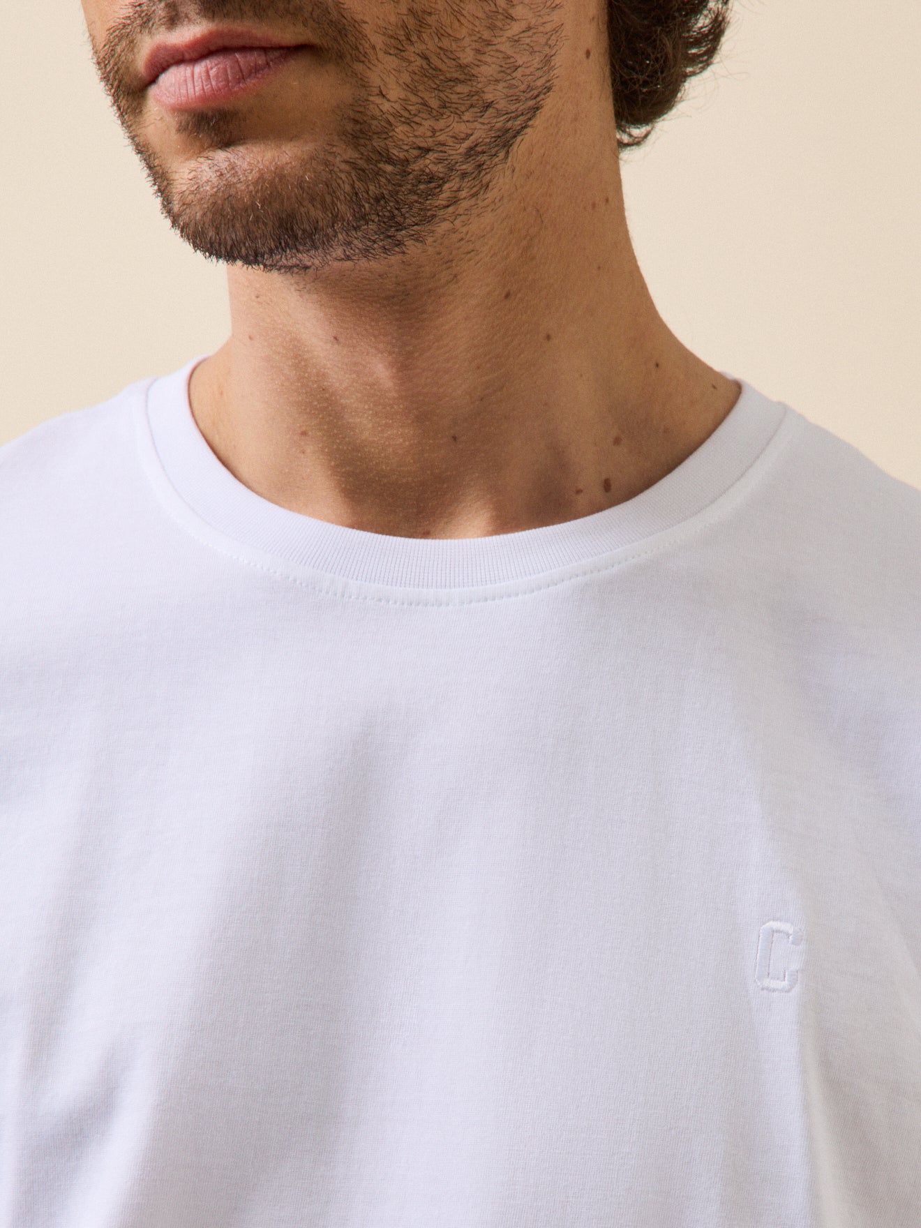 Korte herenpyjama in 2 materialen