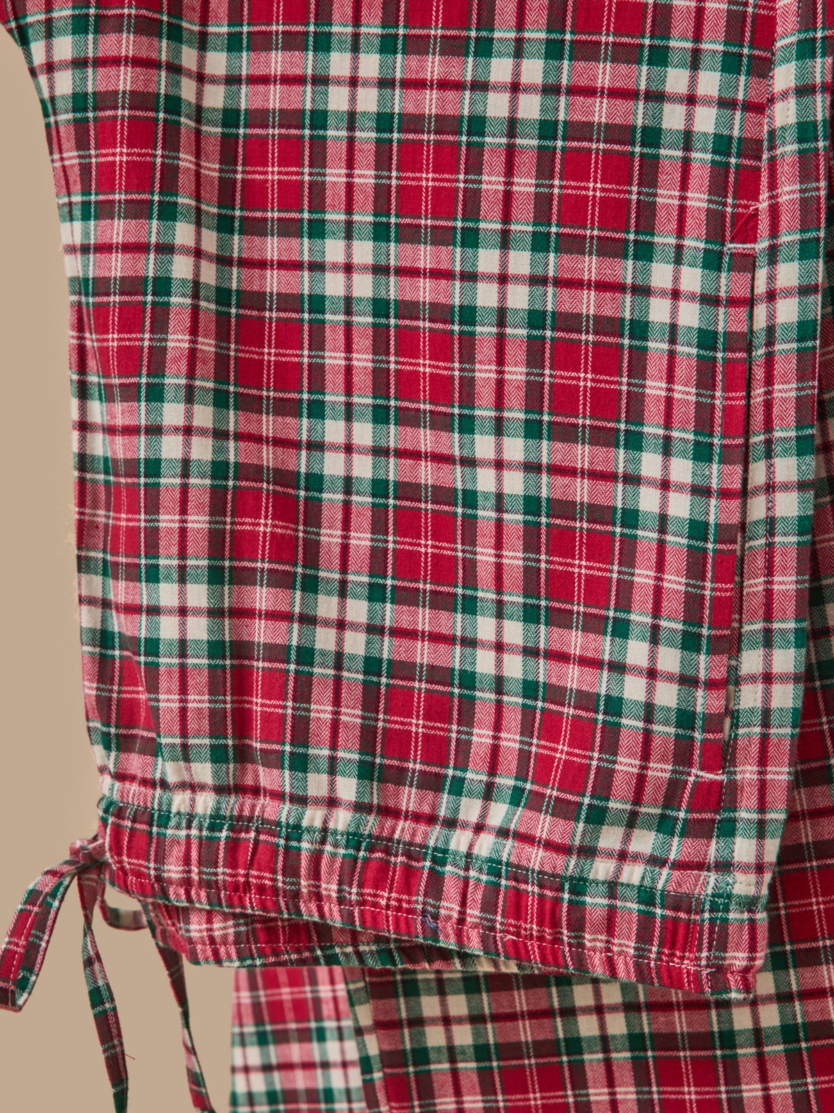 Geruite herenpyjama in flanel