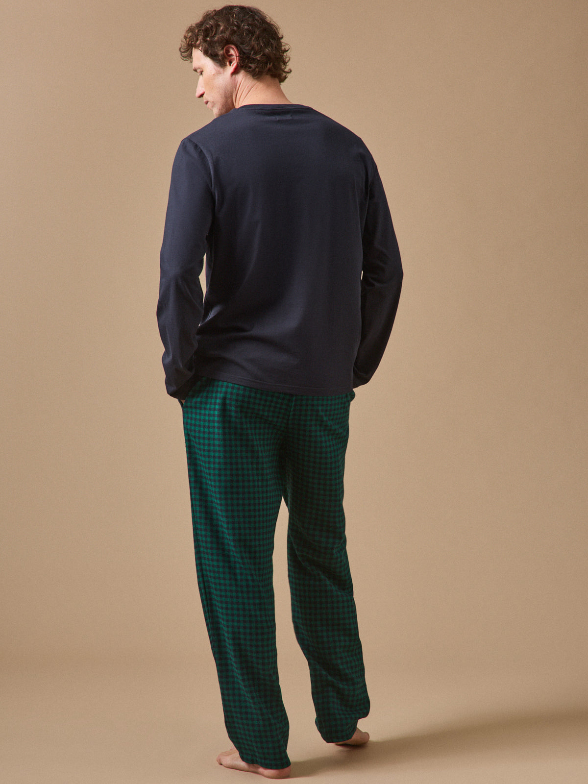 Pyjama bi-matière homme