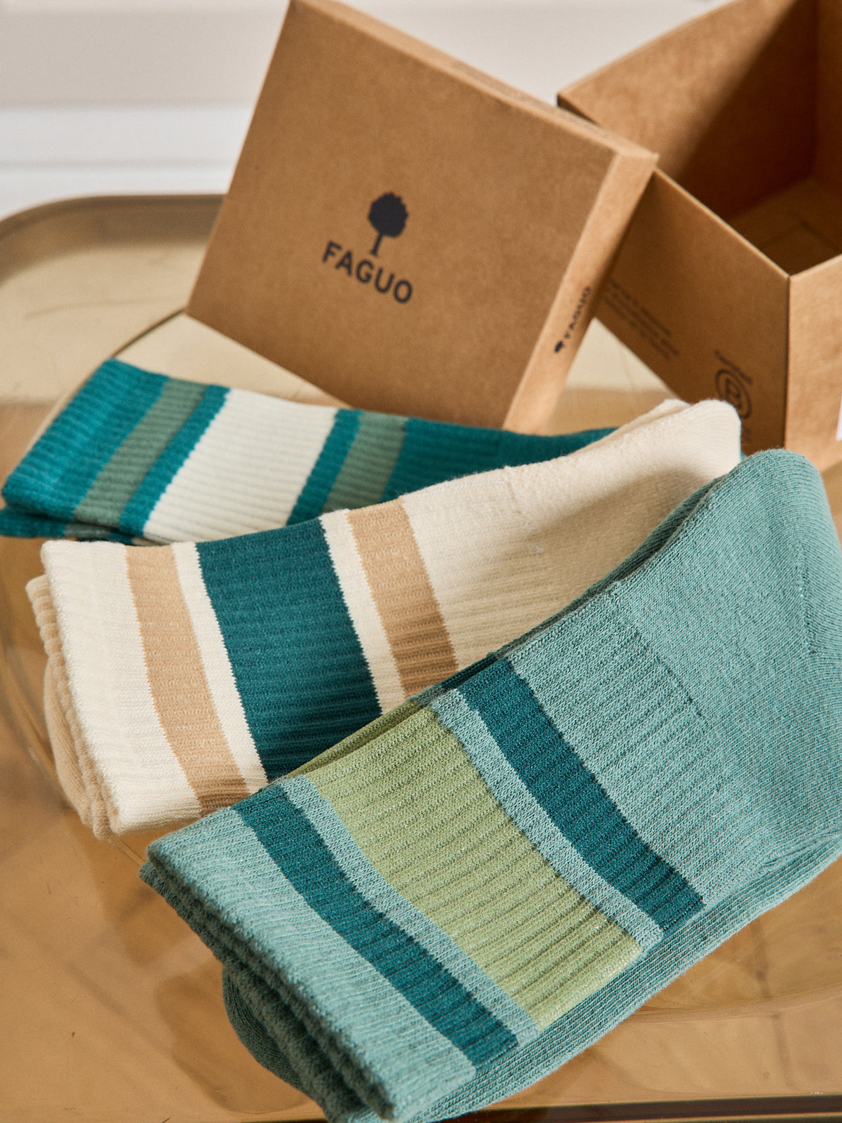 Chaussettes multicolores adulte - Collection Faguo