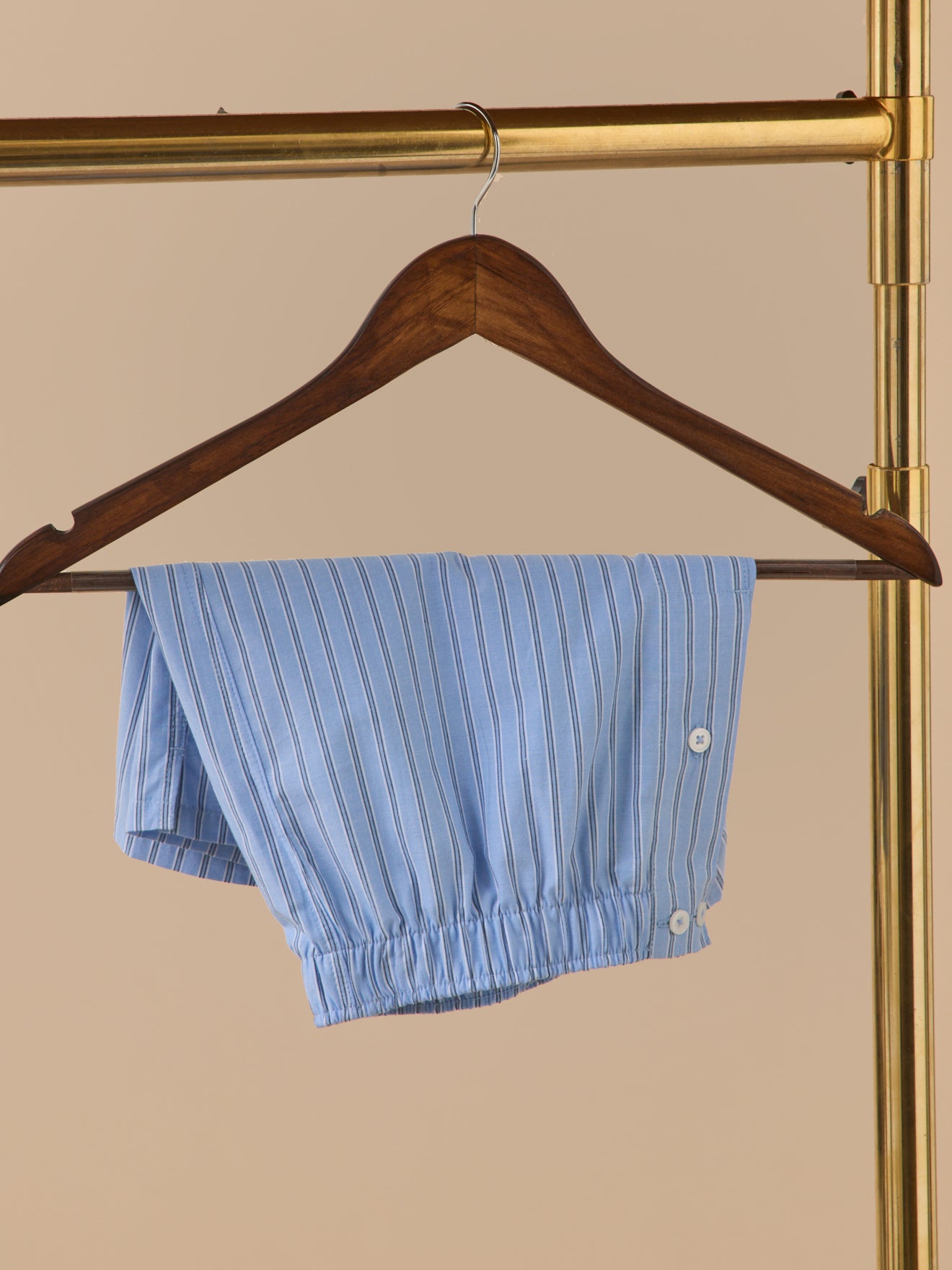 Gestreepte herenboxershort in katoen