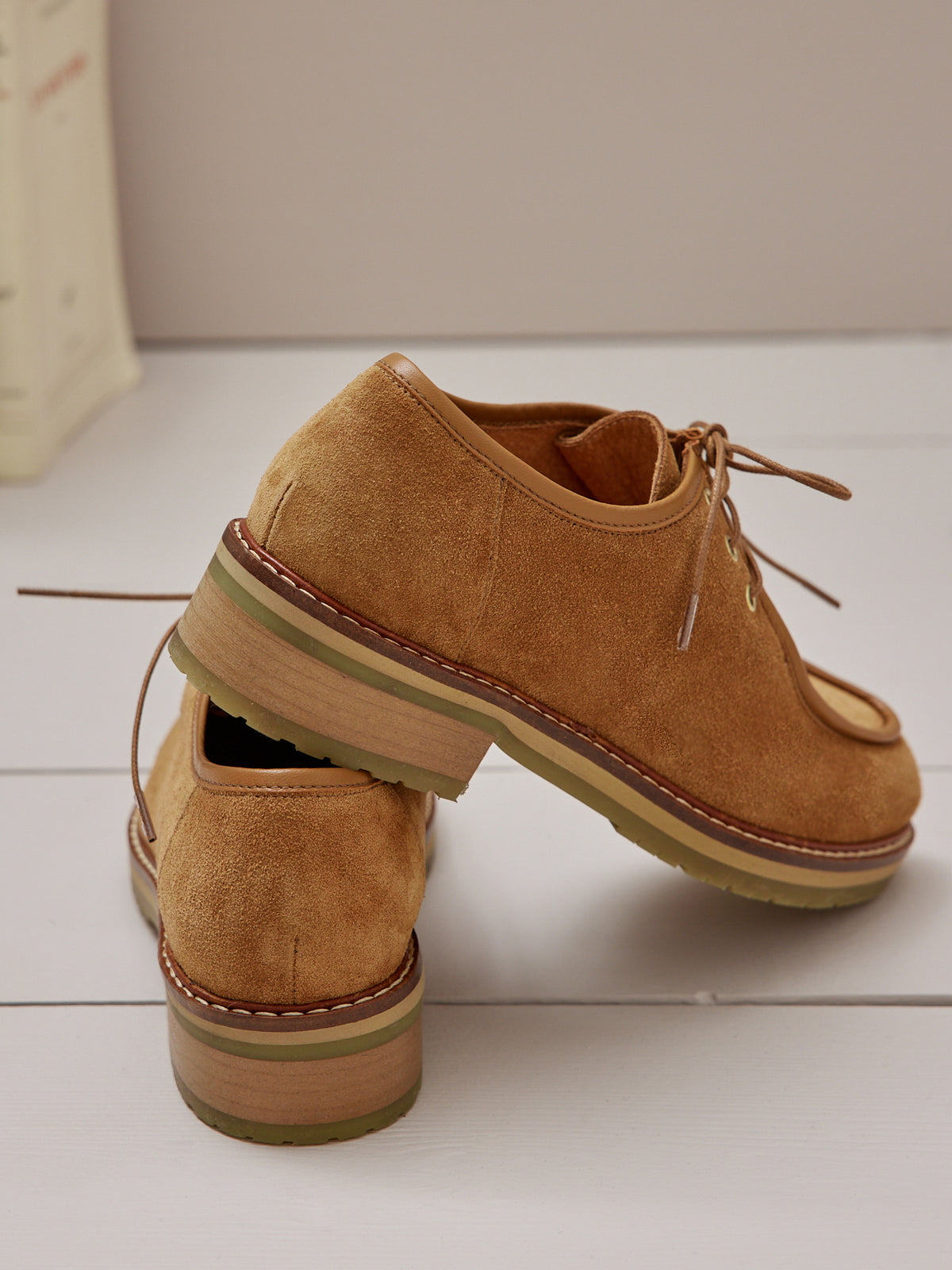 Derby cuir suédé femme