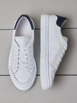 Baskets cuir femme