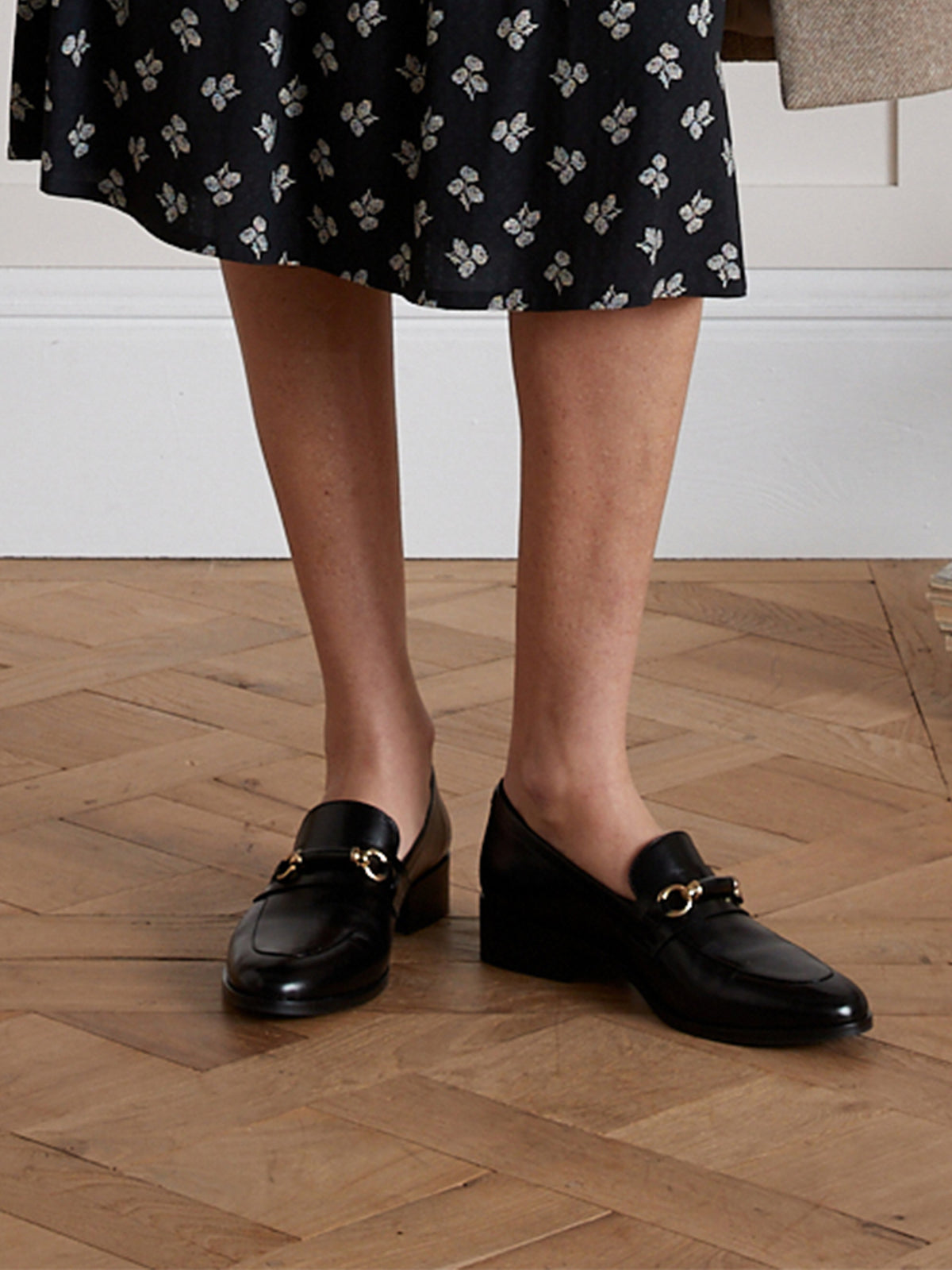 Mocassins bijou cuir femme