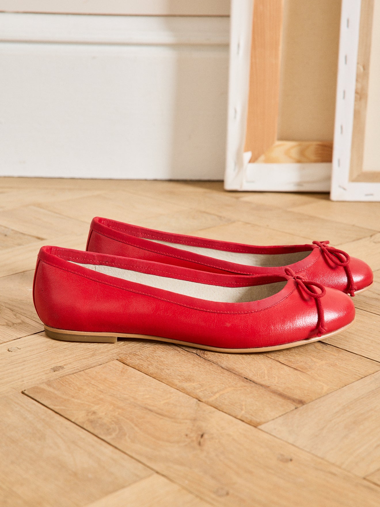 Ballerines cuir femme