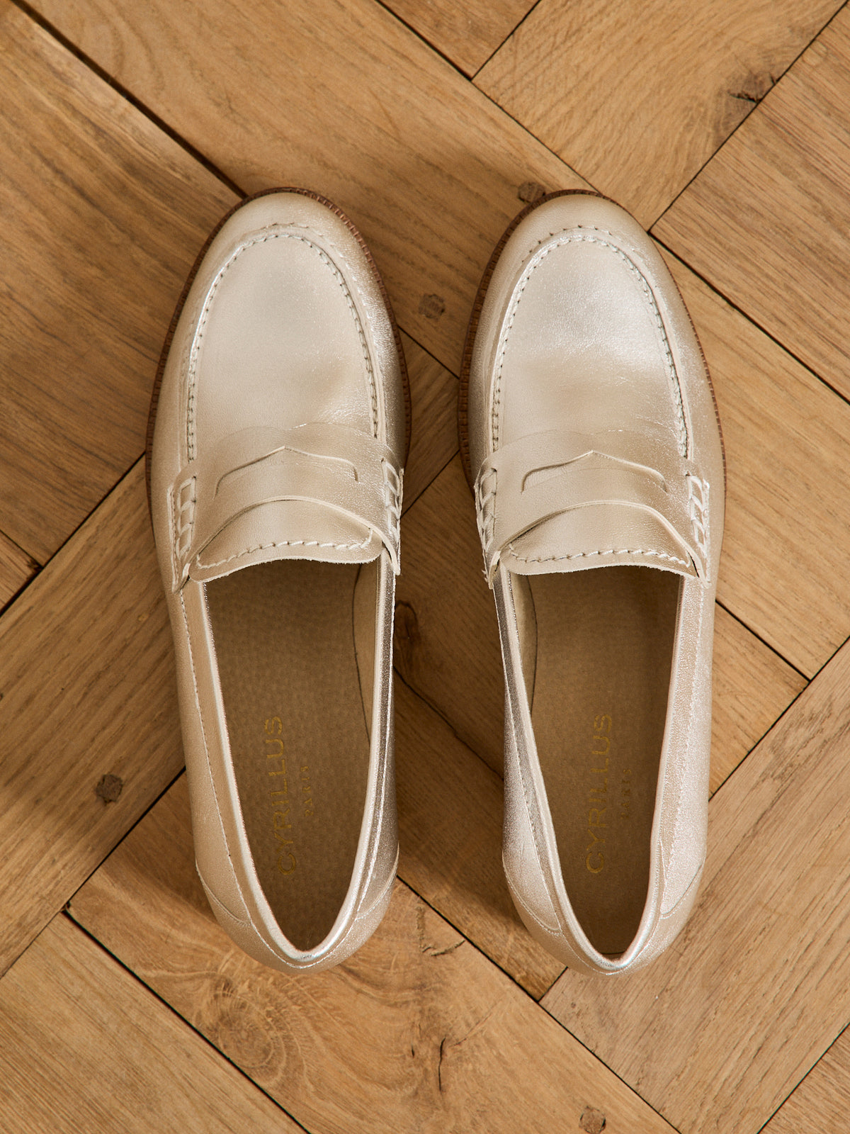 Mocassins cuir femme