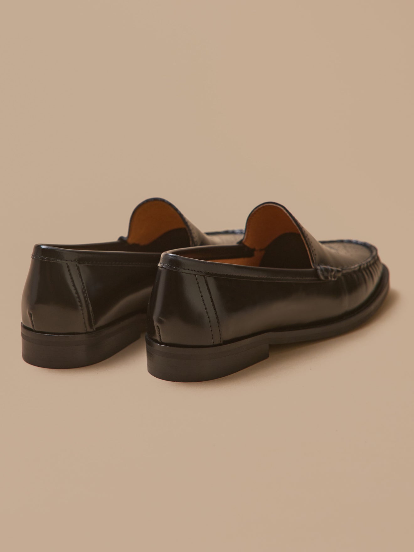 Leren damesmocassins