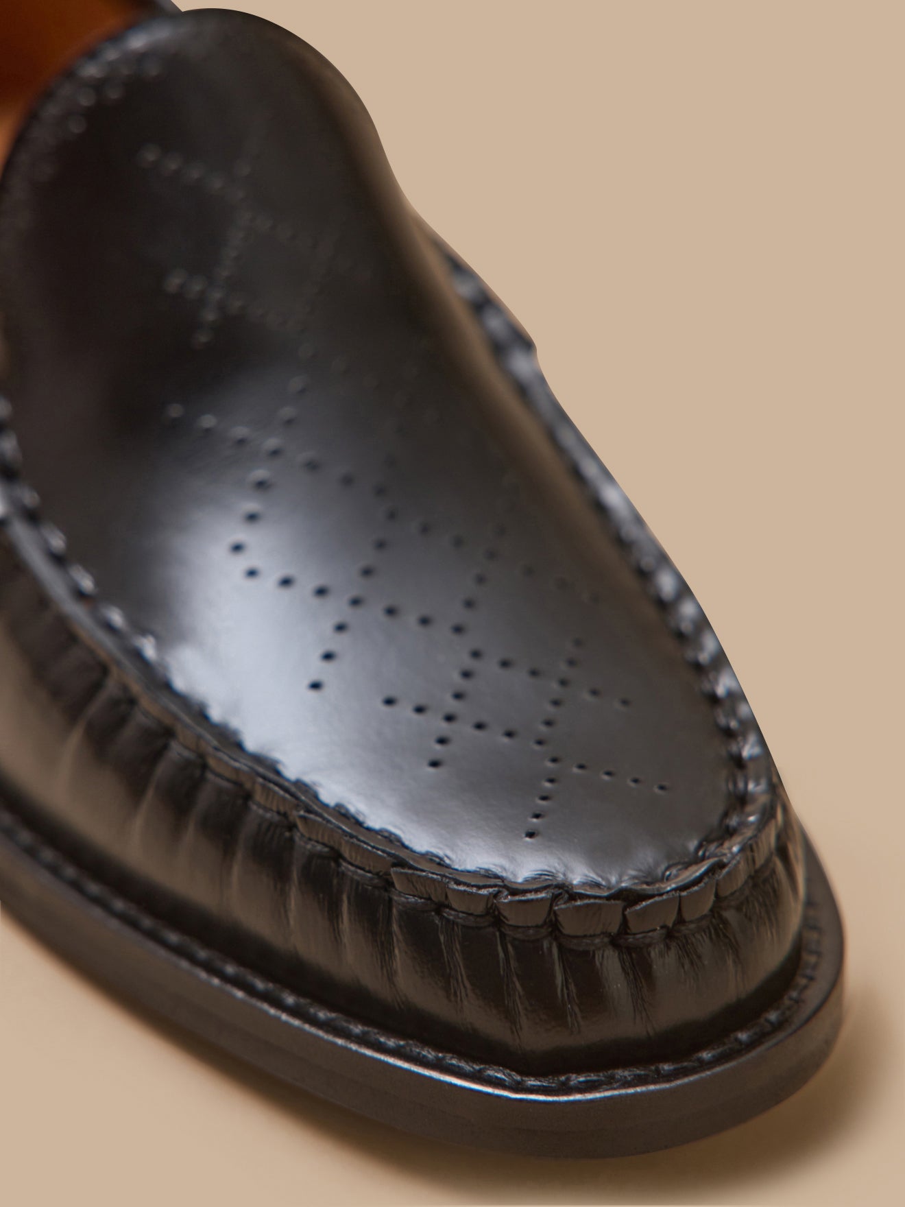Leren damesmocassins