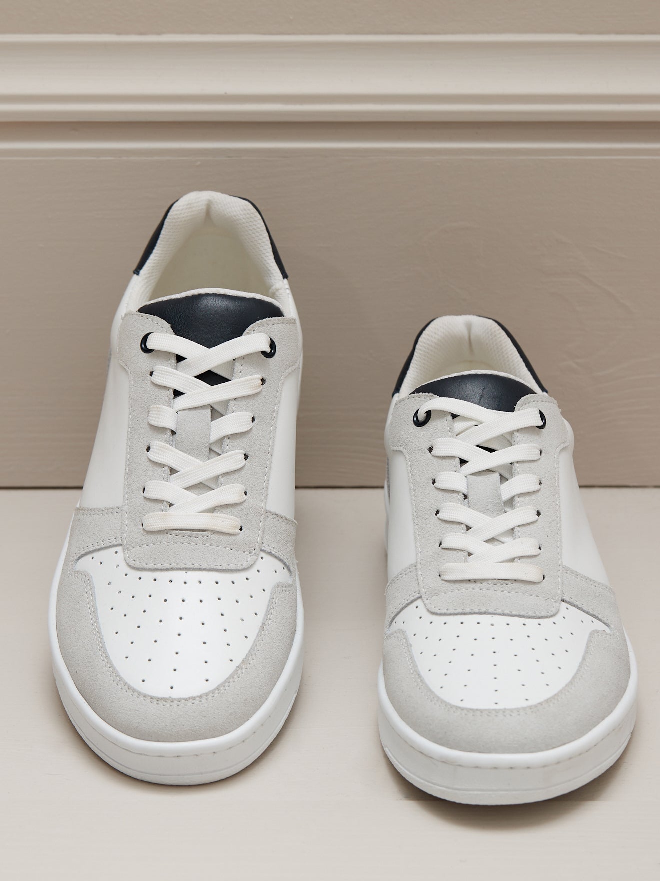 Herensneakers in leer