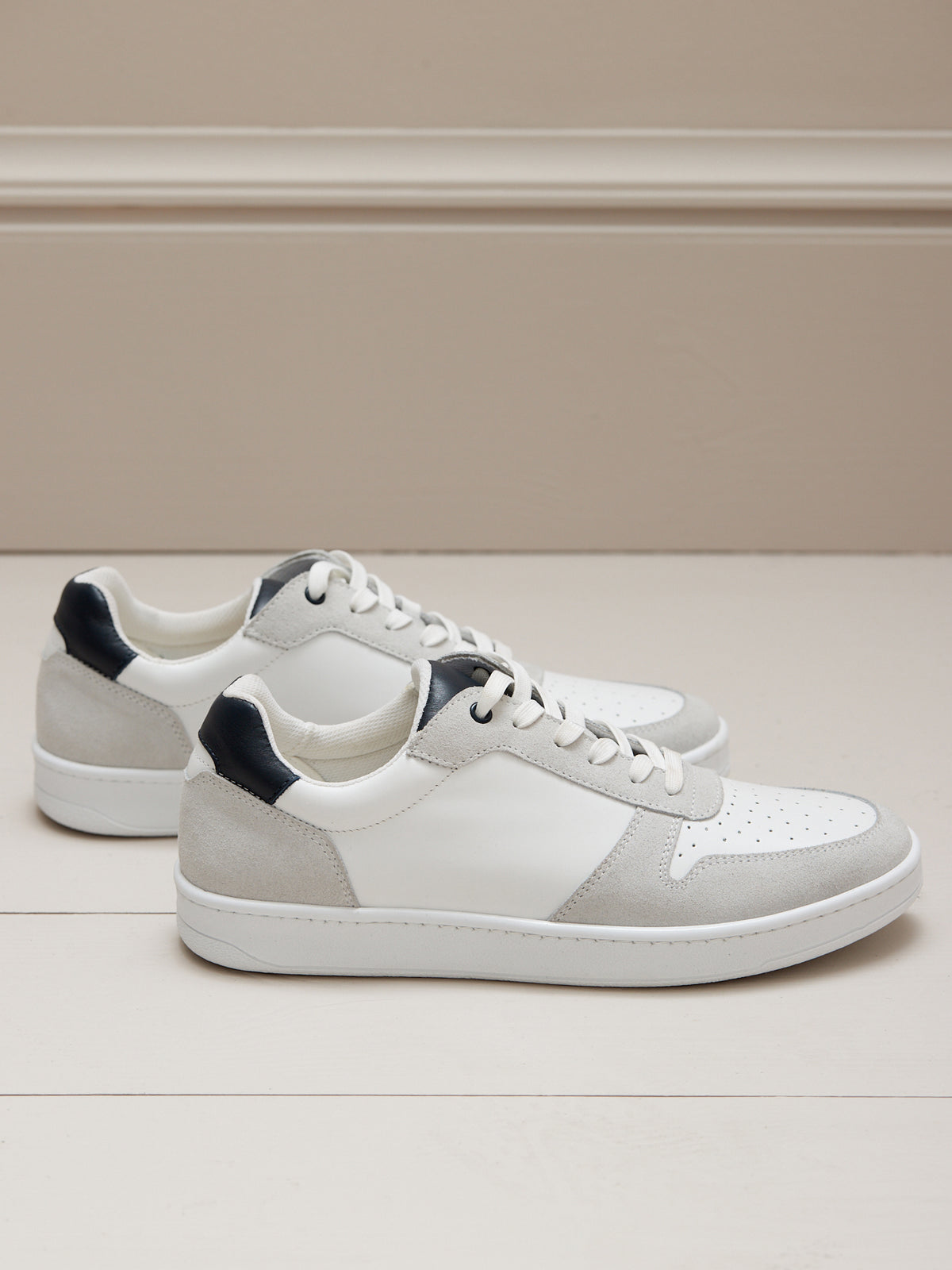 Herensneakers in leer