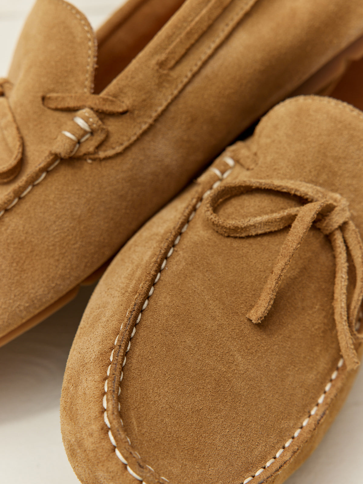 Mocassins croûte de cuir homme