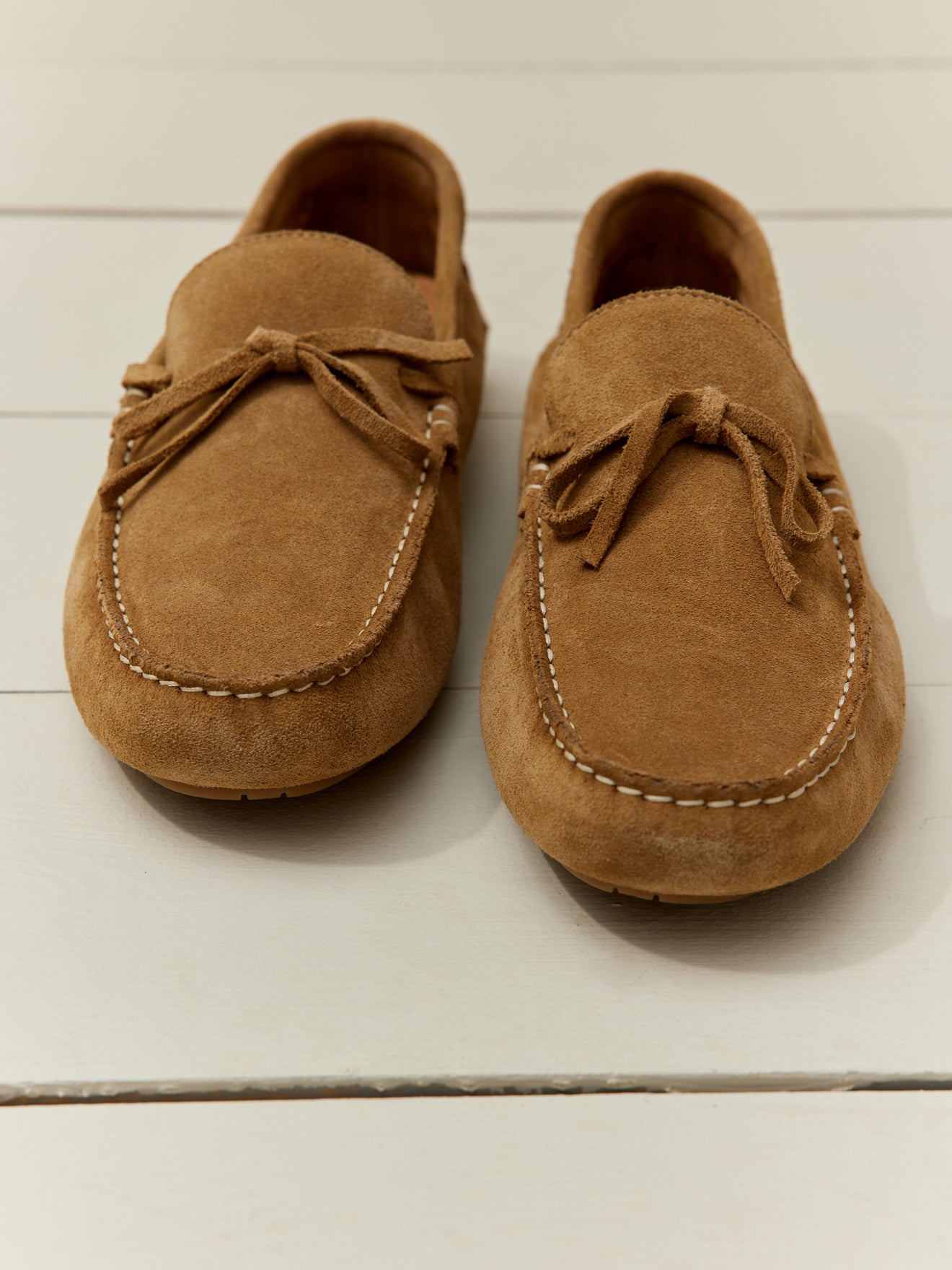 Mocassins croûte de cuir homme