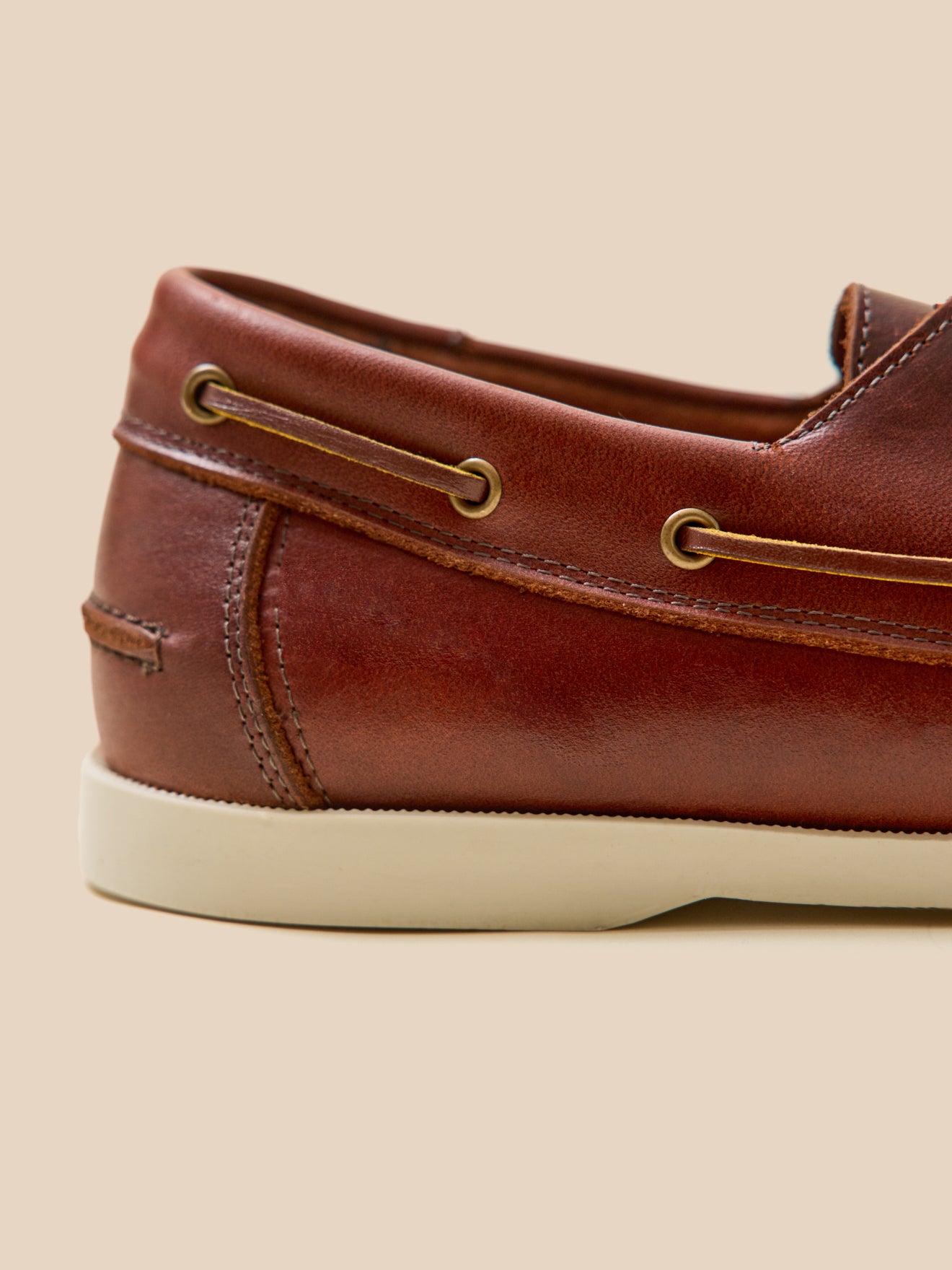 Herenbootschoenen in leer