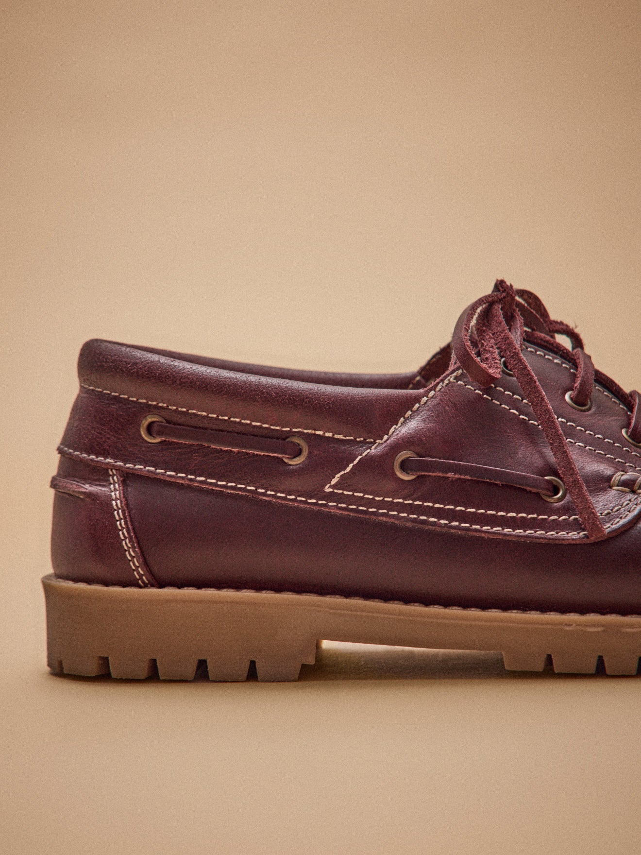 Chaussures bateau cuir homme
