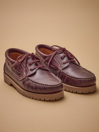 Chaussures bateau cuir homme