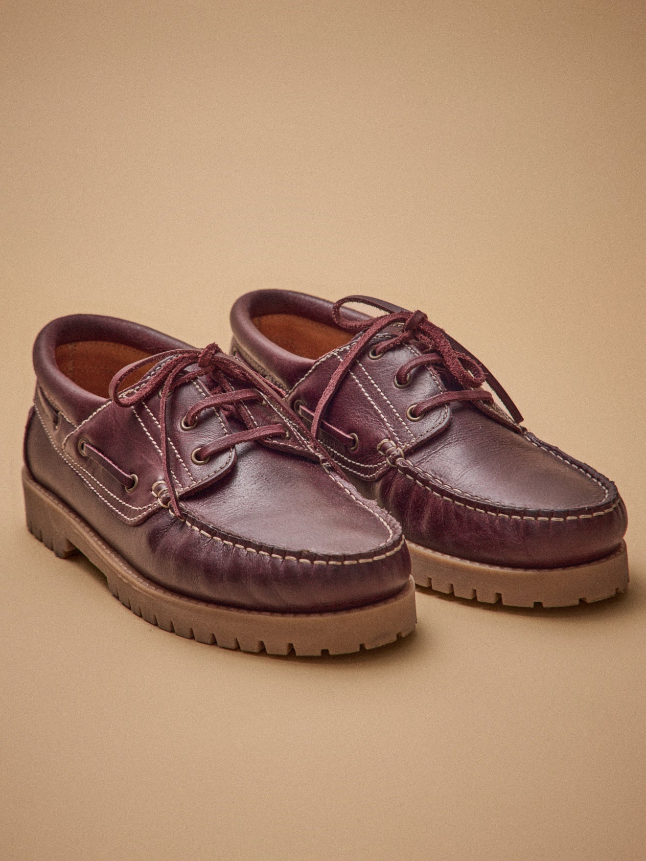 Chaussures bateau cuir homme