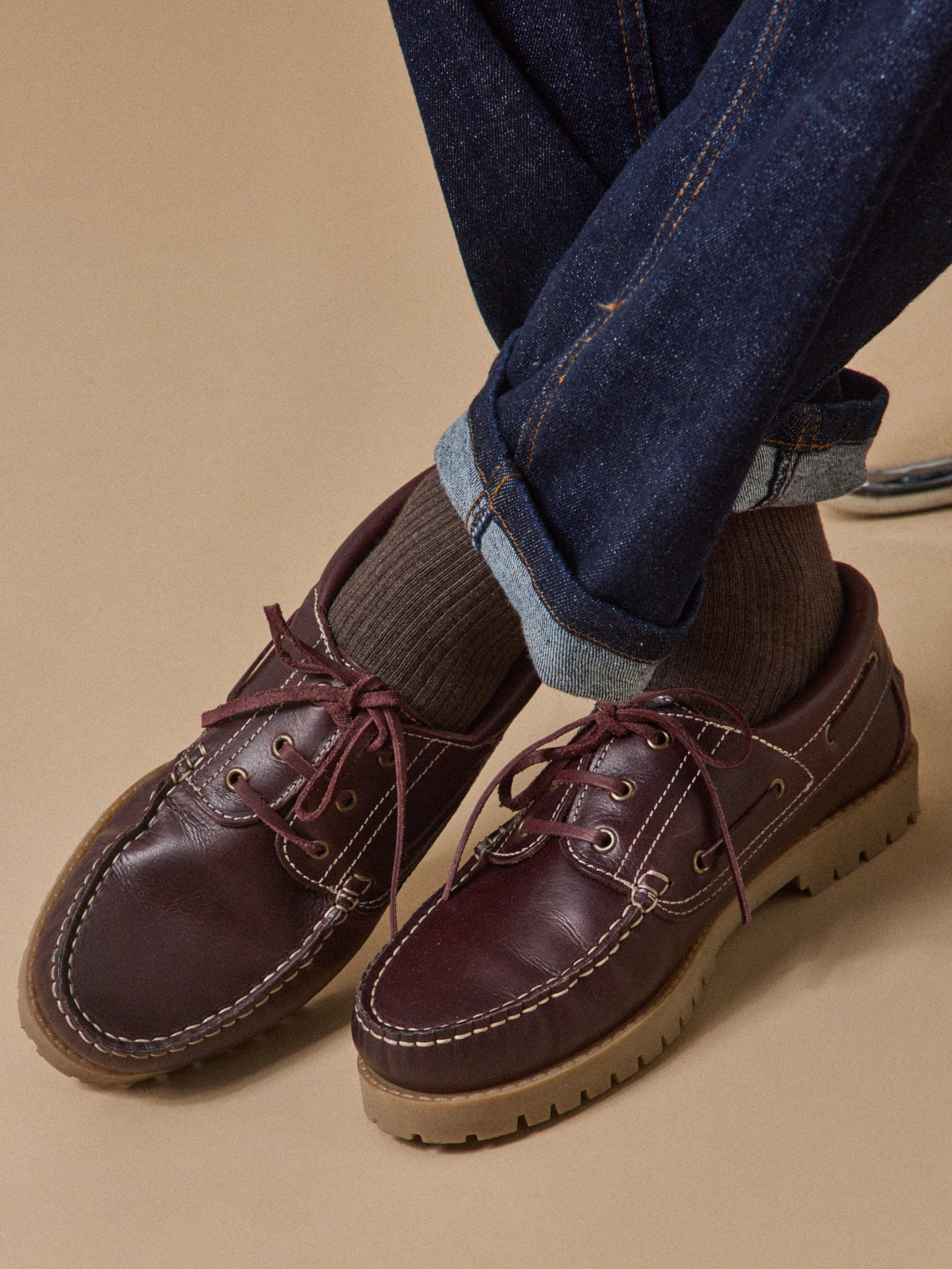 Leren bootschoenen voor heren