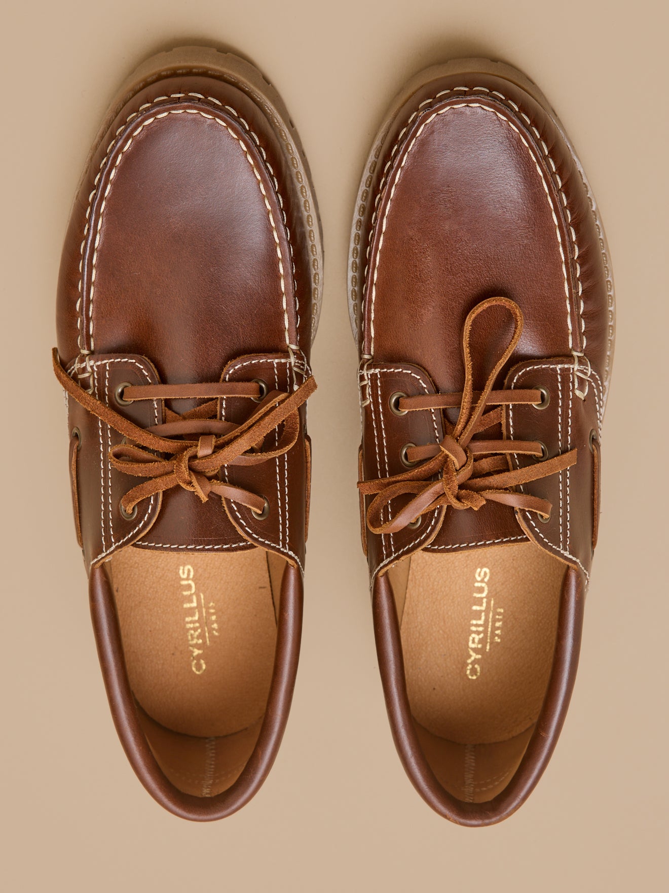 Chaussures bateau cuir homme