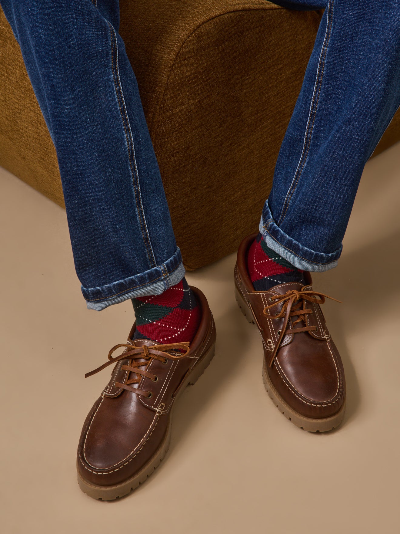 Chaussures bateau cuir homme