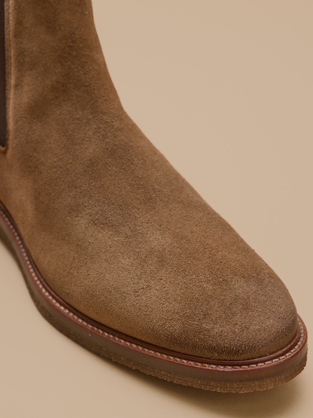 Chelsea herenboots in suèdeleer