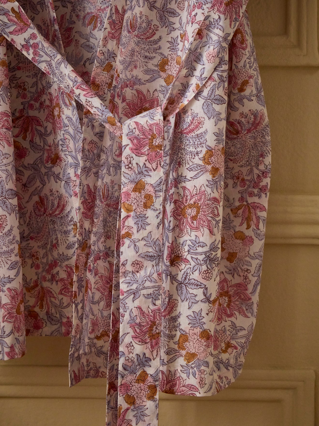 Kimono femme voile de coton indien - imprimé Indore