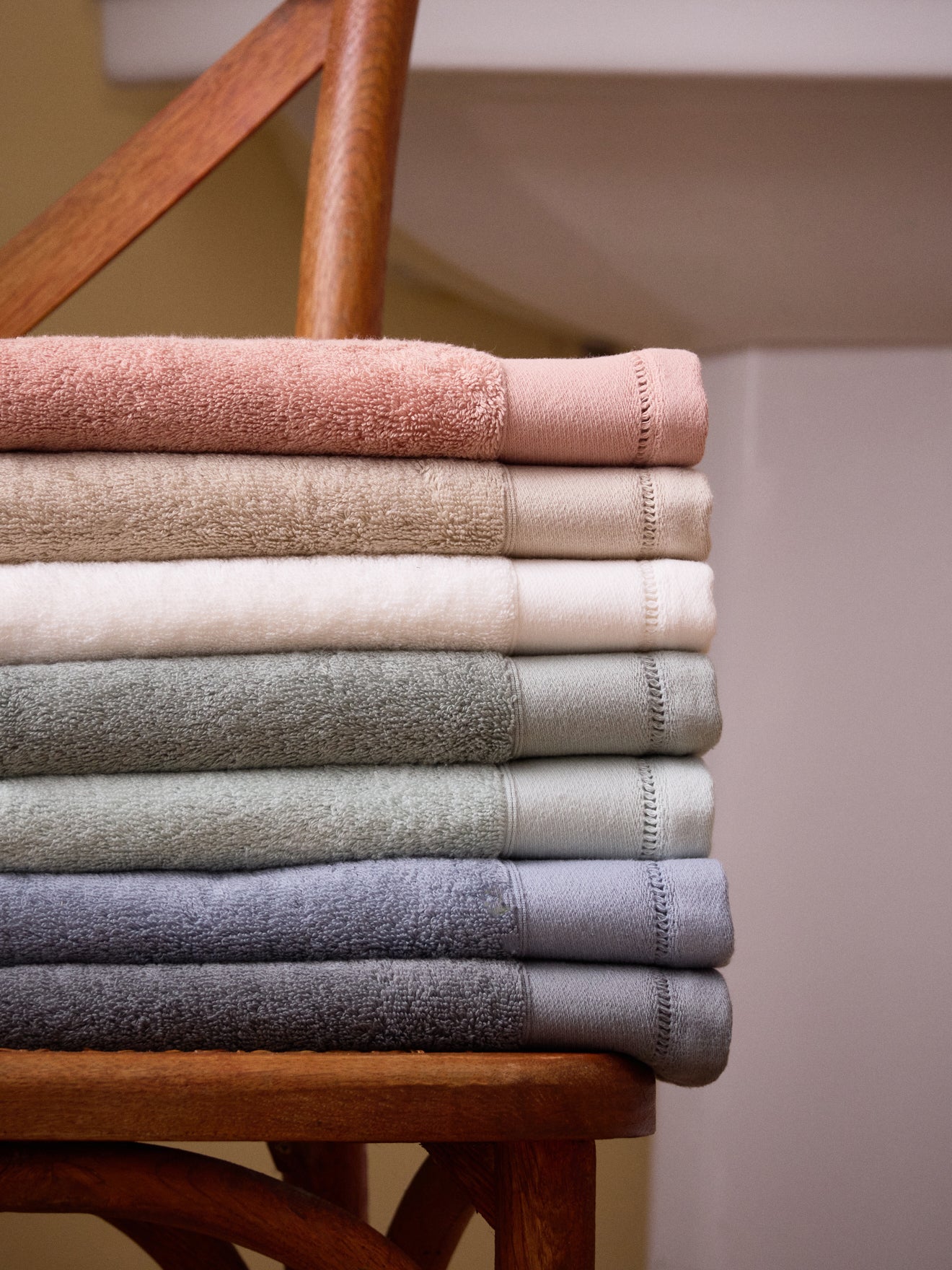 Serviette éponge finition jours échelle