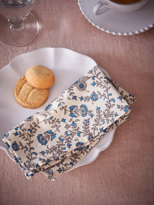 Serviette de table tissu indien par lot de 4