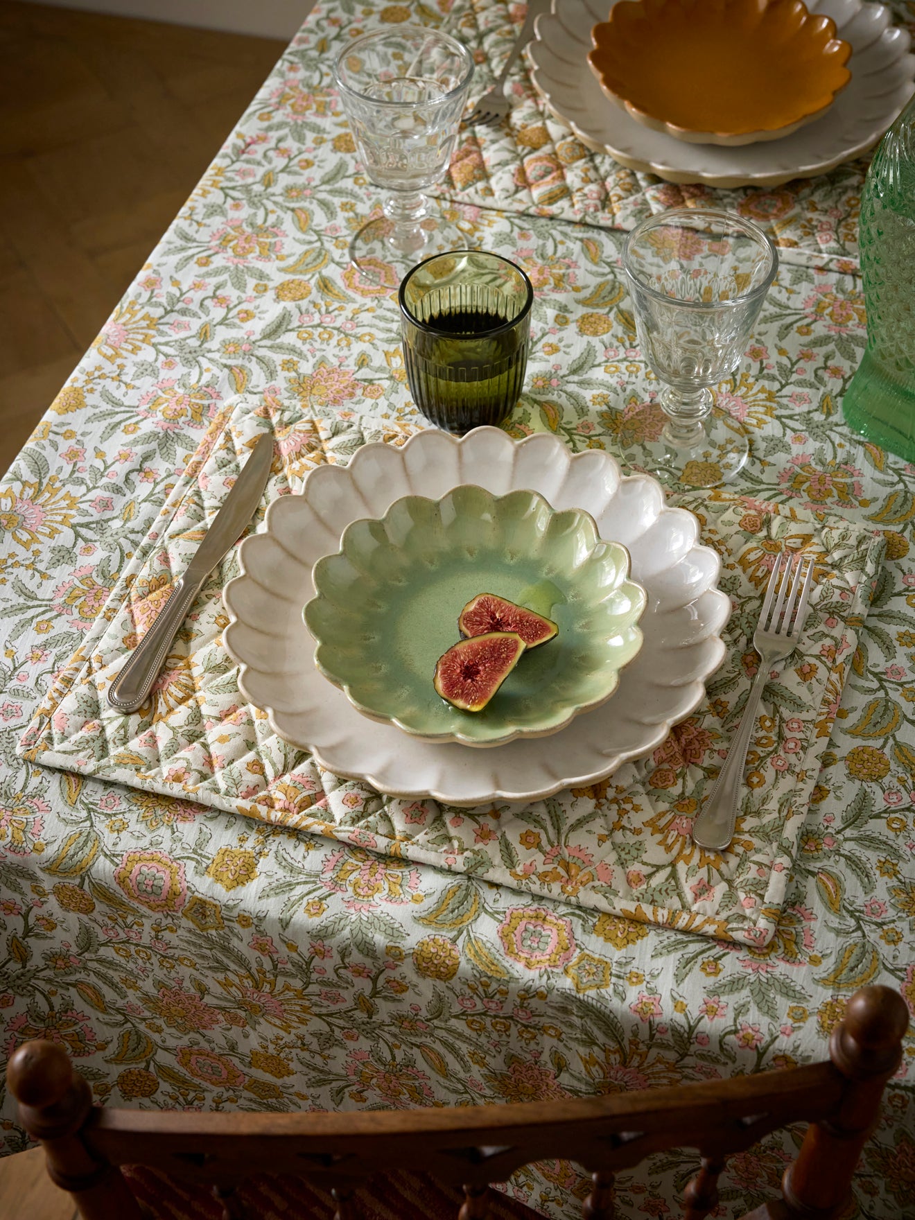Set de table en tissu indien par lot de 2 - imprimé Kolkata