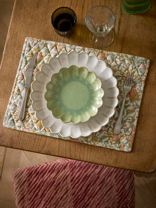Placemats in Indiase stof met Kolkata-print, set van 2