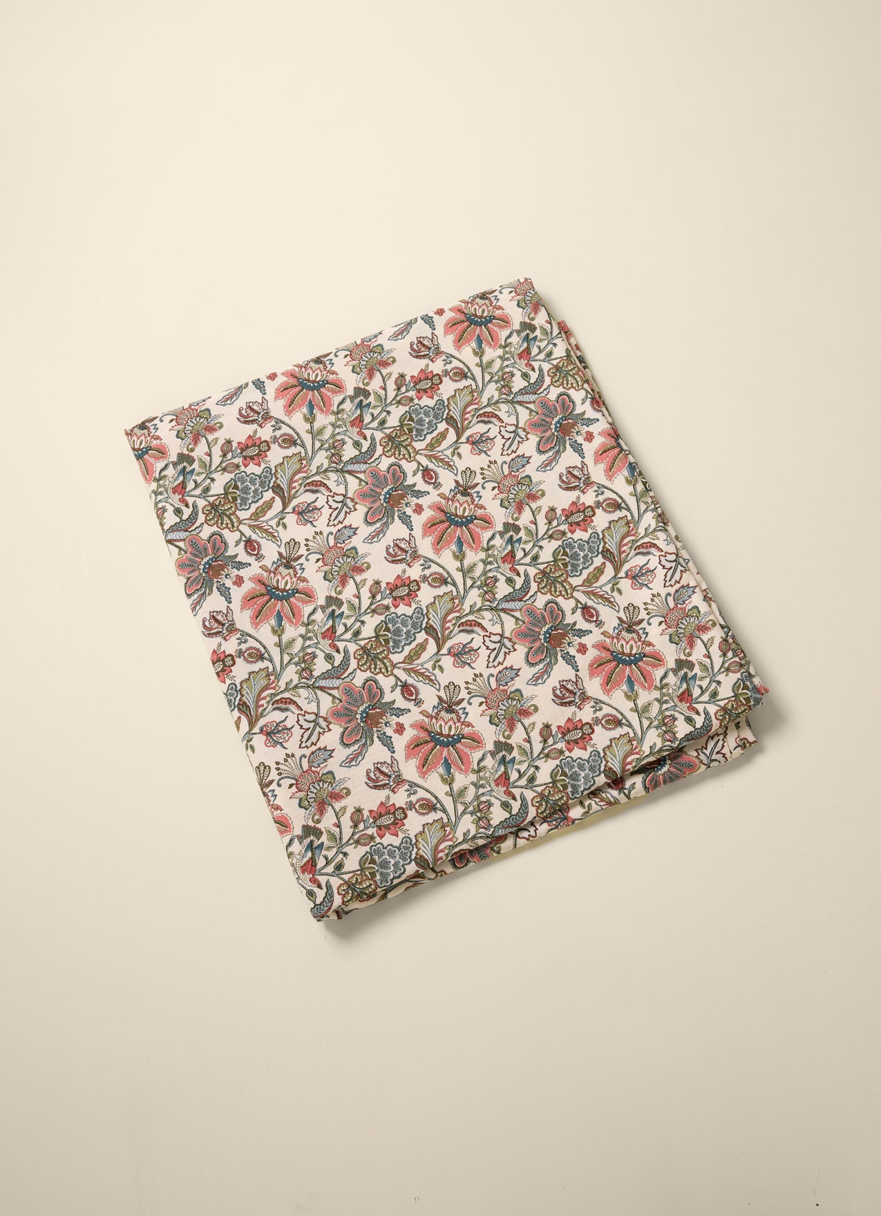 Tafellaken in geweven katoen met linnenlook "Augustine"