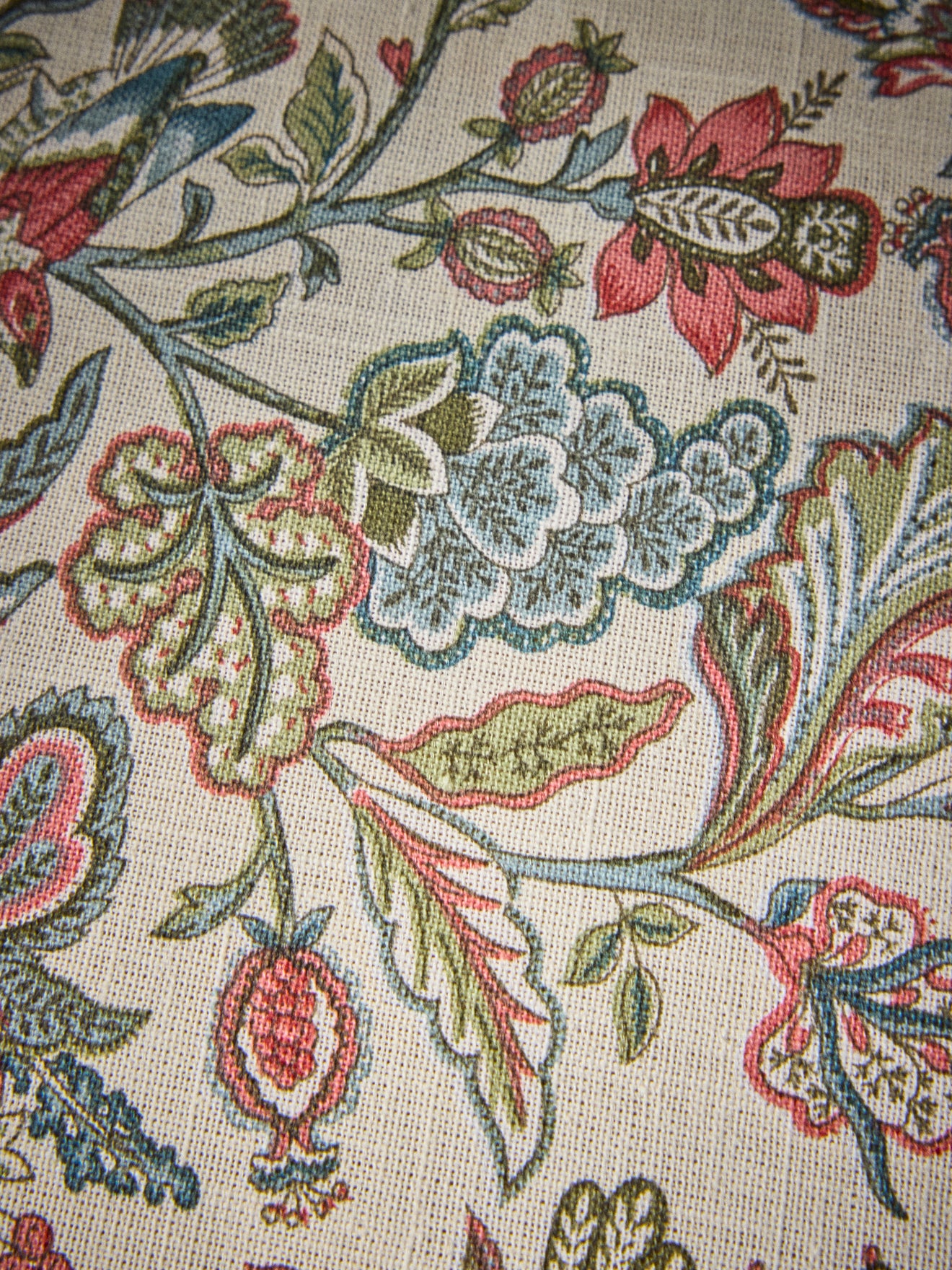 Tafellaken in geweven katoen met linnenlook "Augustine"