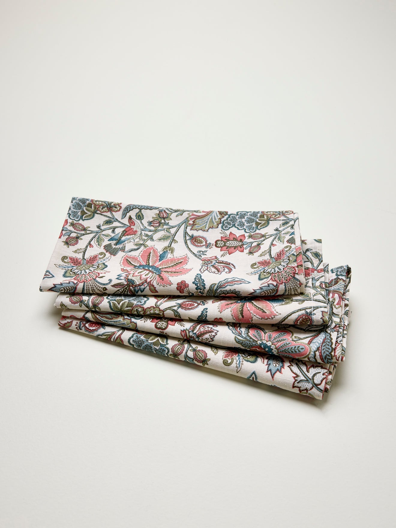 Serviette de table Augustine coton tramé aspect lin - lot de 4