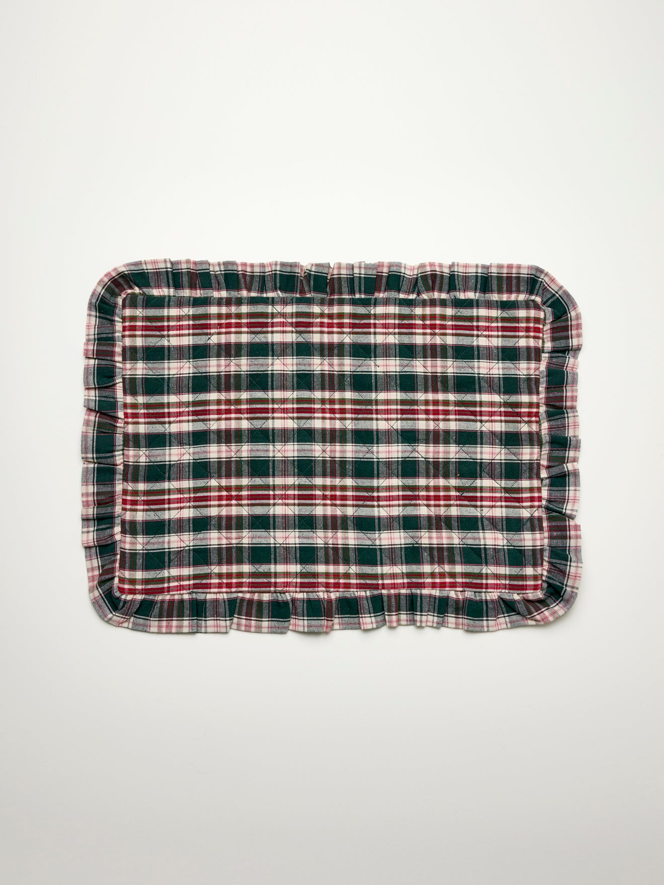 Geruite placemats, set van 2 - Kerstcollectie