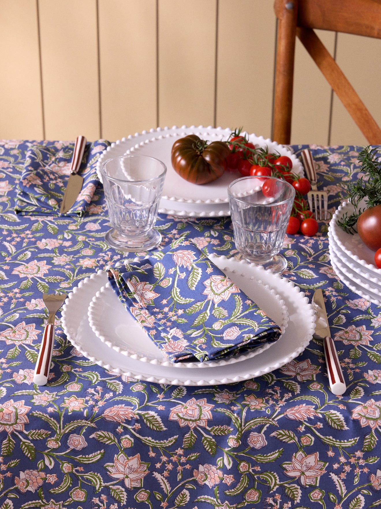 Serviettes de table imprimé Bella par lot de 4