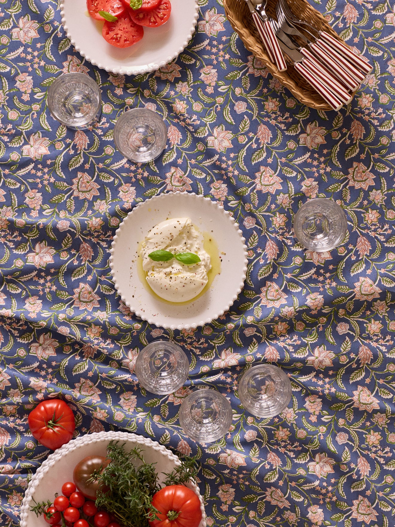 Katoenen tafellaken met Bella-print