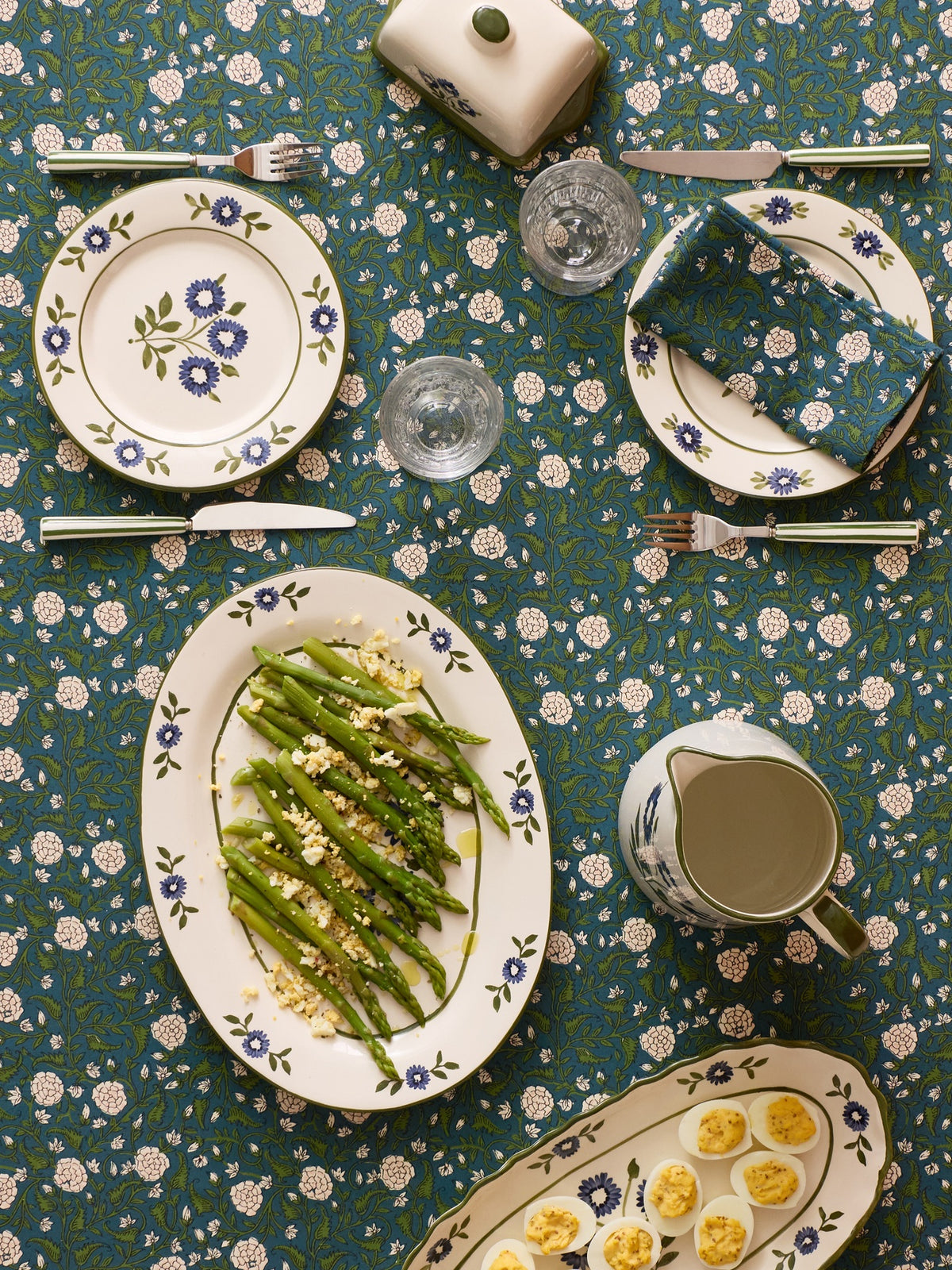 Nappe en coton imprimé indien